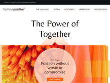 Tablet Screenshot of fashionpositive.org